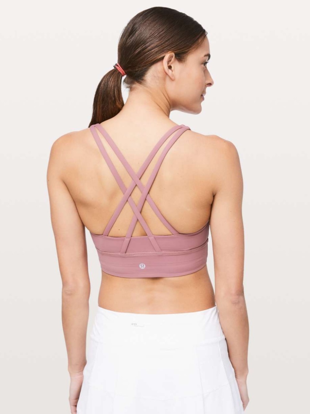 LULULEMON Energy Bra *Long Line Mauve Pink Size 6 Small